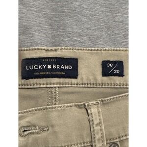 Lucky Brand Men's 121 Slim Fit Khaki Jeans 38x30 Stretch Denim Tan Pants